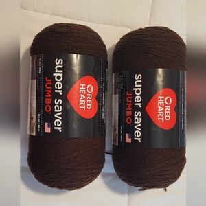 Red Heart Super Saver Jumbo Yarn in Brown